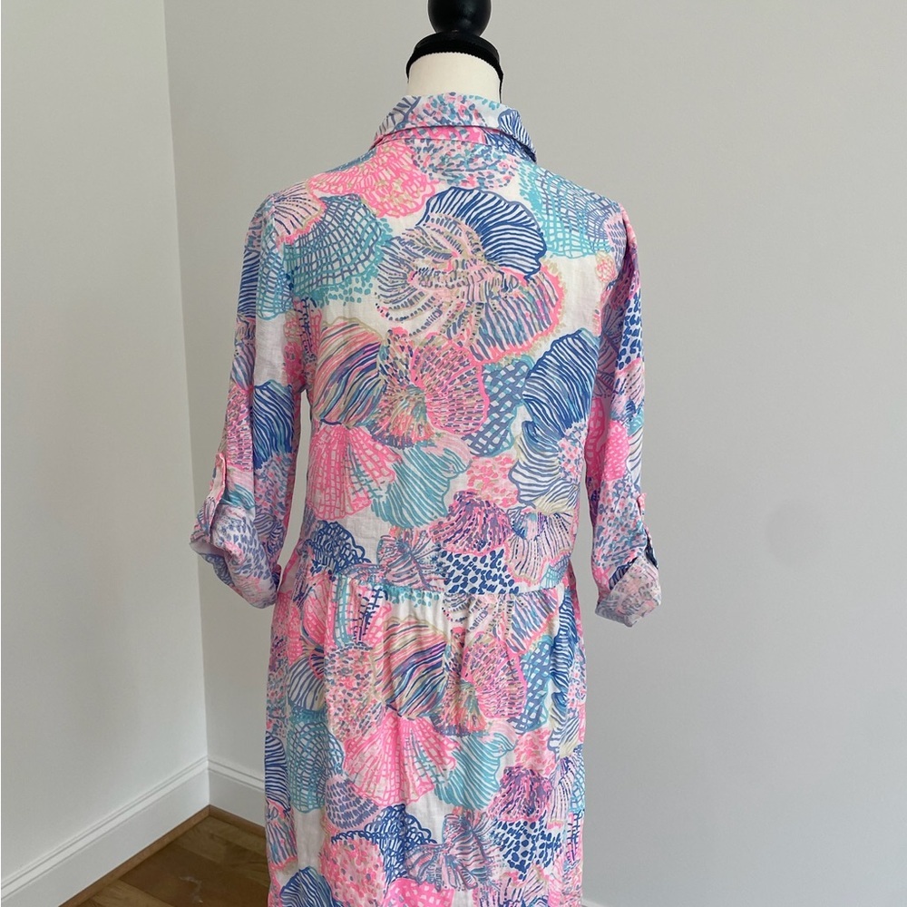 Lilly Pulitzer Shaela Button-up Dress, “Roar of the Seas” Print, Size small - Picture 8 of 16